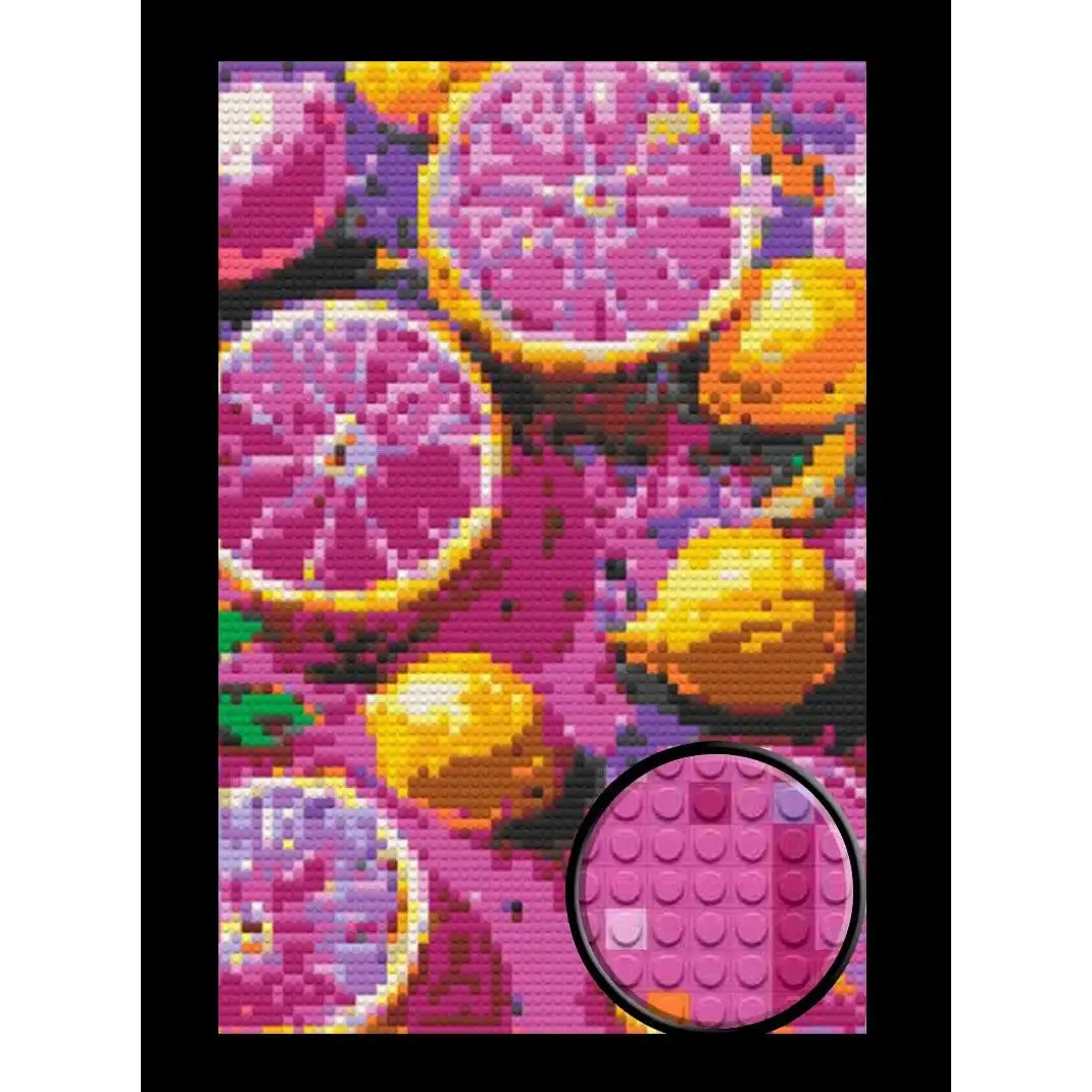 Purple Lime Bricked Mosaic Home Decor 20x30"