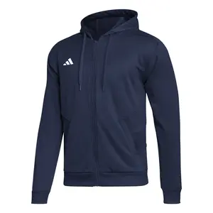 adidas Mens Hoodie Athletic Outerwear Casual Comfort Technology - Blue