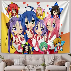 Classic Design Anime gerls Minimalist Tapestries Suitable for living room and bedroom decor and accessories