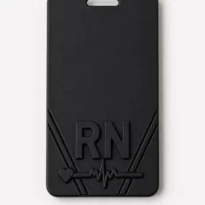 RN Badge Buddy Vertical | Custom 3D Printed Nurse ID Backer