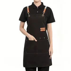 1pc Apron, Adjustable Buckle Apron, Kitchen Cooking Aprons, with Practical Pockets, Suitable for Household Use, Unisex, Wearable in All Seasons, Made of Polyester - Available in Multiple Colors
