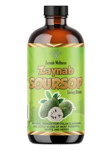 Zaynab Soursop (Living Bitter) - Boost Immunity & Holistic Wellness Naturally Soursop Bitters - Organic Soursop Extract Multivitamin Black Seed Oil for Immune Boost, Digestion Aid