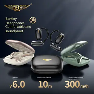 Bentley Wireless Bluetooth 6.0 Earbuds with Comfortable Ear Hooks, Hi-Fi Sound, Noise-Cancelling, 145H Playtime, Sweatproof Sport Headphones for Gym & Travel, Audífonos Bluetooth, Gifts Ideas for Men & Women