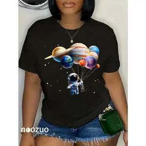 100% Cotton Funny Astronaut Planets gift Men Women astronomy space T-Shirt