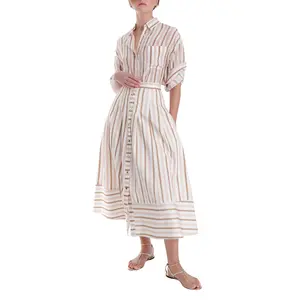 Spencer Striped Midi Skirt