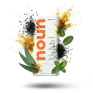 Noun Naturals Blackseed Conditioner Premium 100% COSMOS Organic Hydrating for All Hair Types with Brassicyl Valinate Esylate & Extracts | Salon grade performance powered by nature