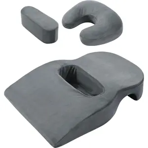 Face Down Prone Pillow, Massage Pillow with Headrest and Removable Chest Cushion, Face Down Massage Cushion for Sleeping, Massage