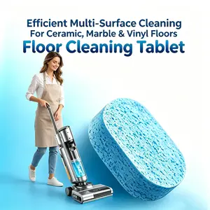 cleaning use，Floor Cleaning Tablets ，bathroom scrubLemon-Scented Floor Cleaning Tablets - 12-Piece Fast-Drying, mop Residue-Free Formula for Wood, Tile & Marble Floors