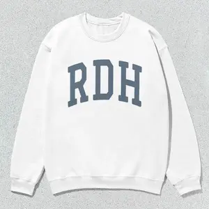 RDH Sweatshirt Registered Dental Hygienist Collegiate Crewneck Sweater Unisex Grey