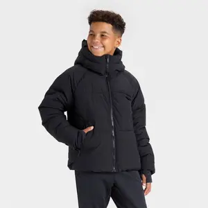Boys' Puffer Hooded Jacket - All In Motion