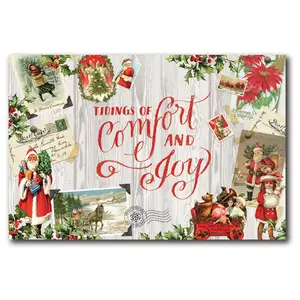 Courtside Market Xmas Collage I 12x18 Canvas Wa ll Art