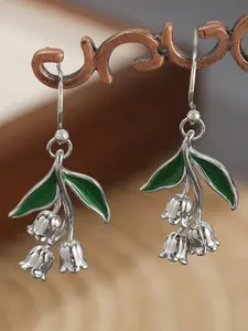 Elegant Bellflower Pendant Earrings, Dangle Earrings, Natural Vintage Style, Bohemian Women's Holiday Jewelry Accessories, Copper Material, All Seasons
