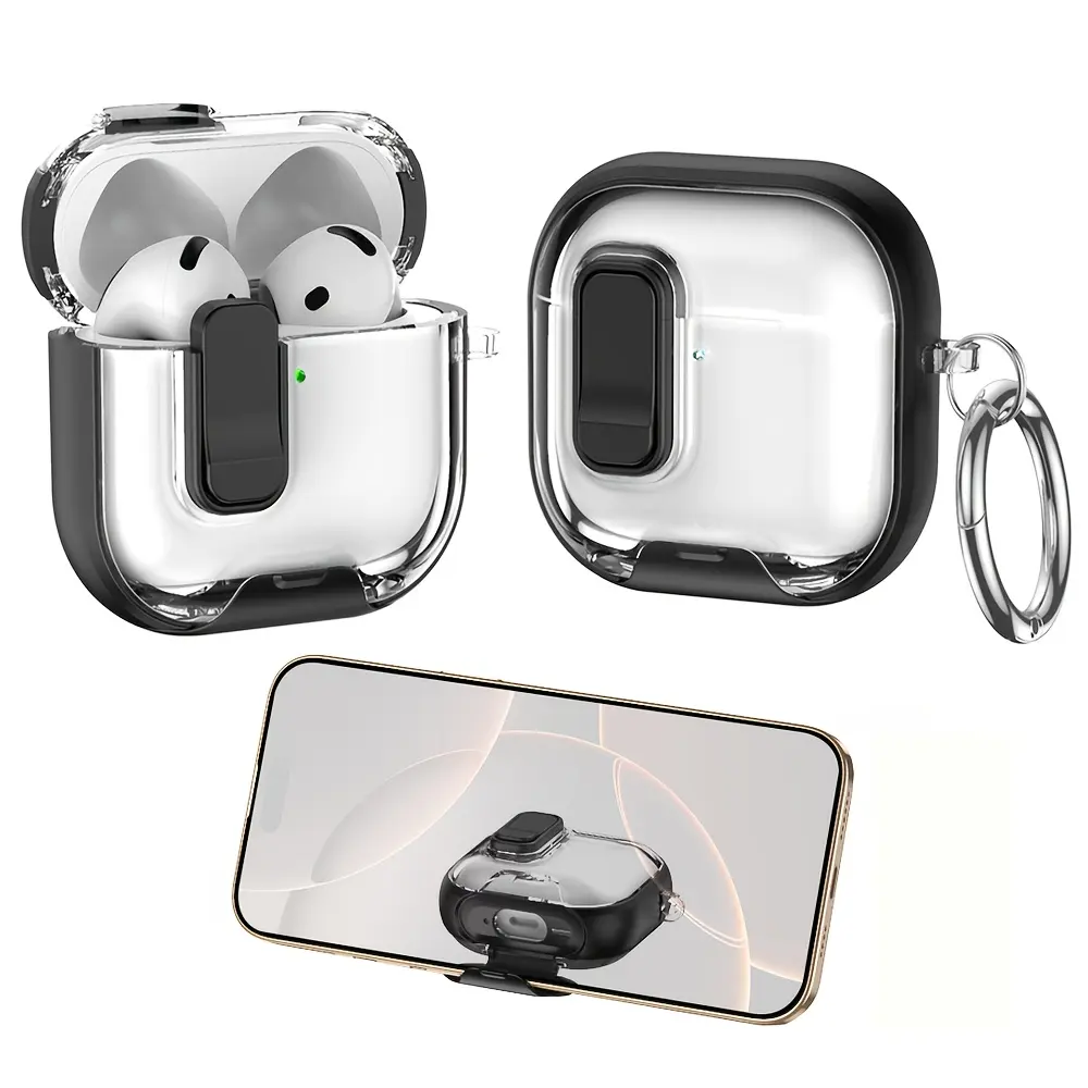 Transparent earphone box for Apple 4/Pro2 transparent protective cover for AirpodAirPods 4/Pro2 protective box shell (2025)