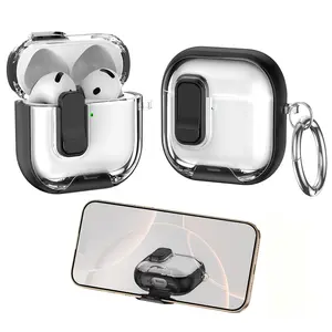 Transparent earphone box for Apple 4/Pro2 transparent protective cover for AirpodAirPods 4/Pro2 protective box shell (2025)