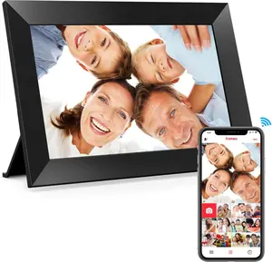 Frameo 10.1" WiFi Digital Picture Frame, HD Touchscreen, 32GB Memory,Auto-Rotate, Share Photos/Videos Instantly via App, Wall Mountable,Privacy Secure