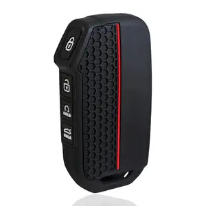 Silicone Car Key Case Cover Shell For KIA Sportage R GT Stinger Sorento Ceed Cerato Forte Niro Soul Telluride Protector Keyless Car Key Accessory