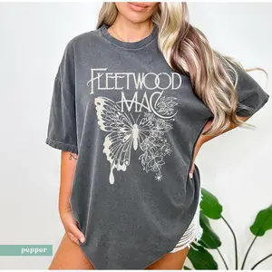 (Sale Off Up To 50%) Comfort Colors Fleetwood Mac T-Shirt, Music Graphic Tee, Vintage Style Band Shirts, Womenswear