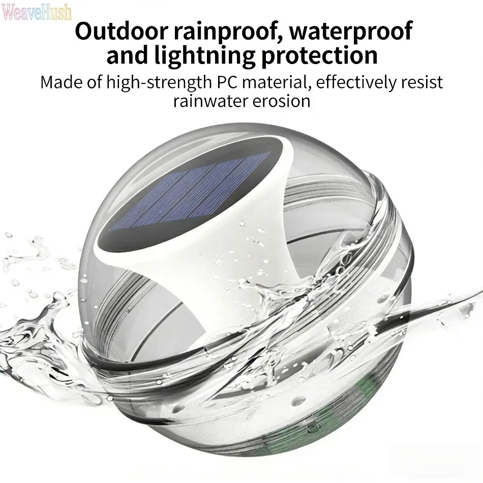 Solar Powered Floating Pool Lights, Outdoor Waterproof LED Pond Night Lamp, Creative Floating Landscape Decorative Lights for Garden, Patio & Backyard, Auto On/Off Water Float Lights for Pool, Fountain & Hot Tub, Energy Saving Ambient Night Lighting for O