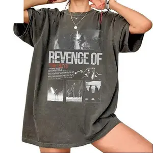 Women's Vintage Revenge Of The Sith Kenobi T-Shirt - Retro Movie Streetwear Tee with Unique Prints, Comfortable Fabric, Flattering Fit, for Fans