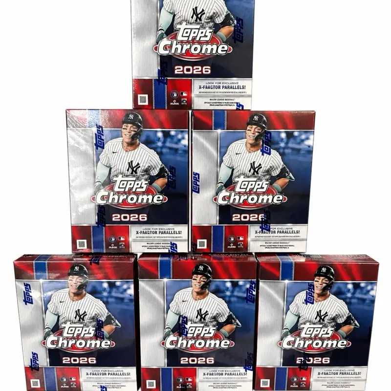 EEB 65- 2026 Topps Chrome Baseball- 6 Mega Boxes