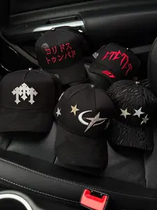 Barbas Hats x CT Premium Black Streetwear Cap Collection – Premium Urban Baseball Cap Featuring a Textured Brim, Metal Accent, and Adjustable Unisex Fit, Ideal for Men, Women, and Teens Seeking a Trendy Graphic-Style Snapback Hat