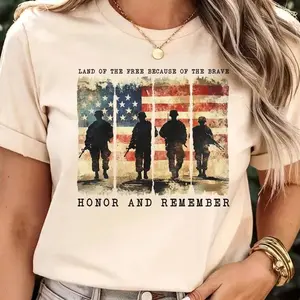 Memorial Day Shirt, Land of the brave Shirt, Patriotic American Flag Shirt, Army Shirt, Heart Memorial Day Shirt, American Flag Heart Shirt summervibes,summervibes
