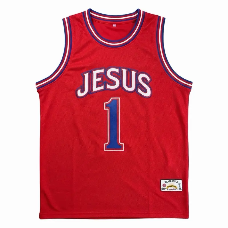 Red Team Jesus Basketball Jersey