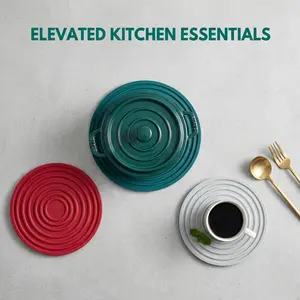 2-Pack Silicone Placemats, Foldable Heat-Resistant Oil-Resistant Mats for Dining, Kitchen Use