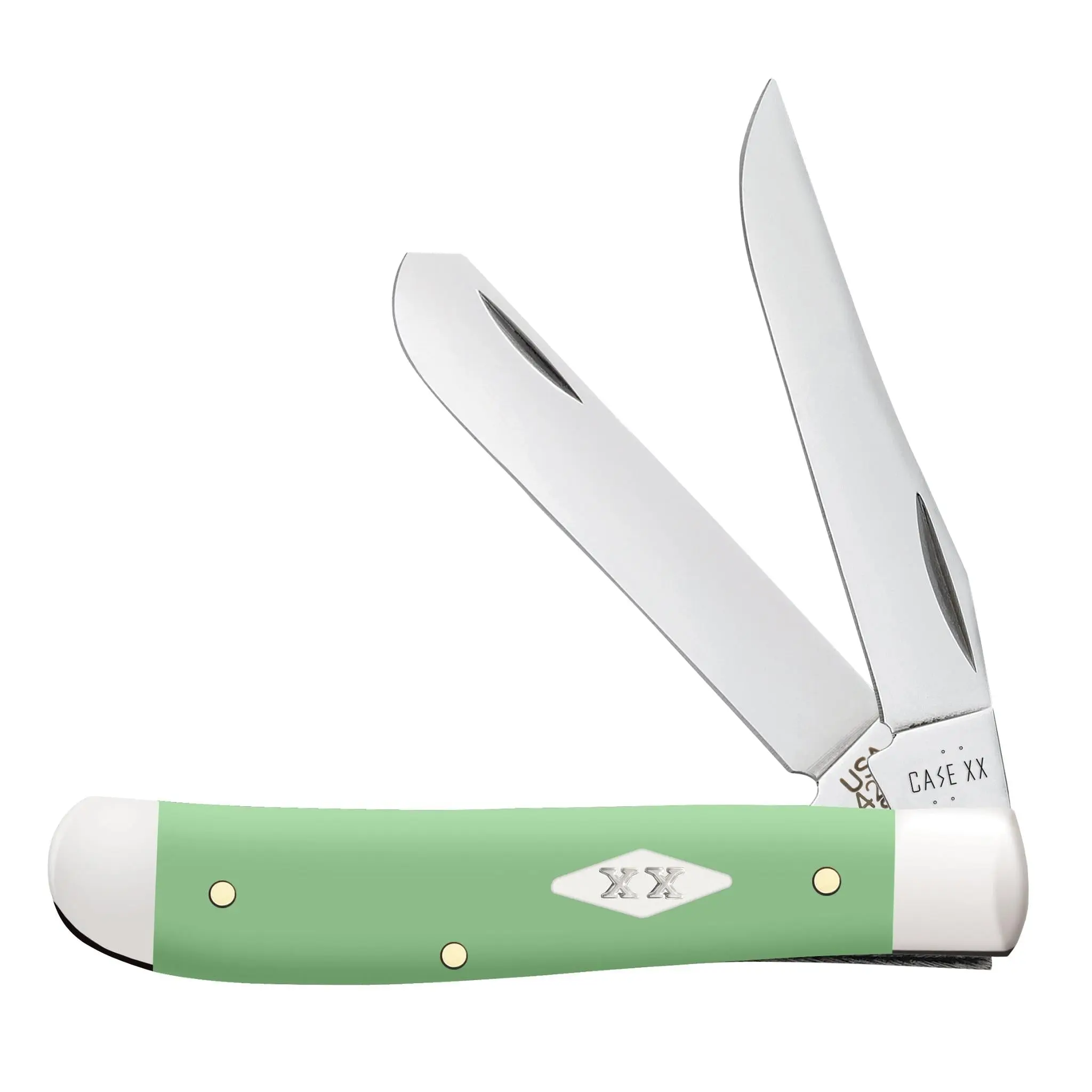Case Smooth Mint Green Synthetic Mini Trapper Folding Knife