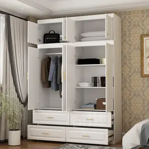FUFU&GAGA Armoires Wardrobe Closet Cabinet Hanging Drawers Storage Furniture Organization
