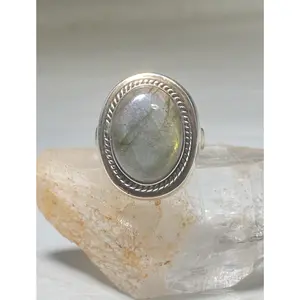 Labradorite ring  size 8.75 southwest sterling silver women men