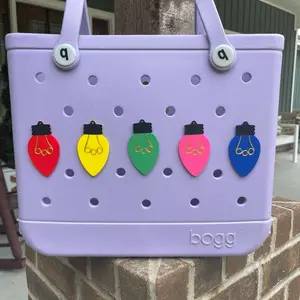Christmas Light Holiday Bogg Bag Charms