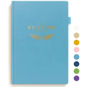 Reading Journal - Elegant Book Journal Reading Log for Reviews and Progress  - Thoughtful  for Books Lovers & Readers - 110 Book Reviews ( Blue)