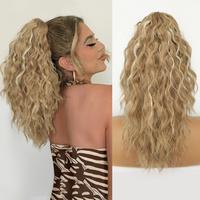 Brown mix Light Blonde Claw clip Ponytails-18inch