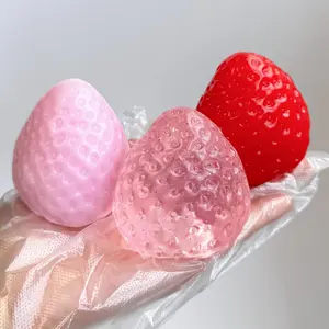 Giant Strawberry Squishy Toy Super Soft Stress ReliefFidget in Vibrant Red & Pink Colors for Fun Sensory PlayIdeal for All Ages
