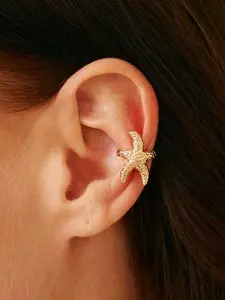 Starfish Ear Cuff for Women, Beach Style Accessory, No Piercing Needed, Daily Wear, Vacation, Date, Gift, 1pc