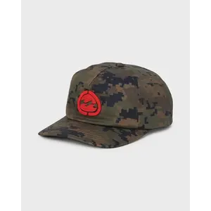BILLABONG A.I. Bio Wave Snapback, 5 Panel Unstructured Adjustable Hat, 100% Cotton, Curved Brim Casual Everyday Hat - Dark Olive