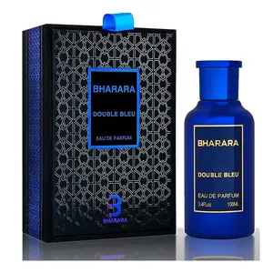 BHARARA Double Bleu Eau De Parfum for Men 100ml (3.4 fl oz) – Long Lasting Fresh Luxury Cologne