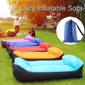 New Outdoor Inflatable Sofa Outdoor Music Festival Portable Seat Cushion Camping Slouchy Lunch Break Bed Beach, Air Bed, Without Battery