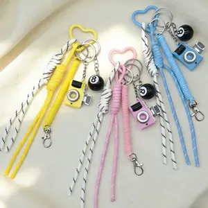 Premium Miu Series Original Braided Rope Keychain, Billiard Camera Hanging Accessory, Style Bag Accessories, Universal Fit