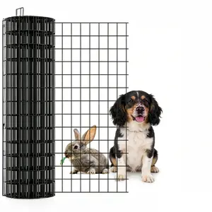 Wire Fence, 36 in(H) X 50 ft(L) Wire Mesh Coated Welded Wire Fencing 2" X 3" 16GA Garden Border Vinyl Metal Chicken Wire Fencing Mesh Roll for Yard Vegetable Plant Protection Poultry Netting