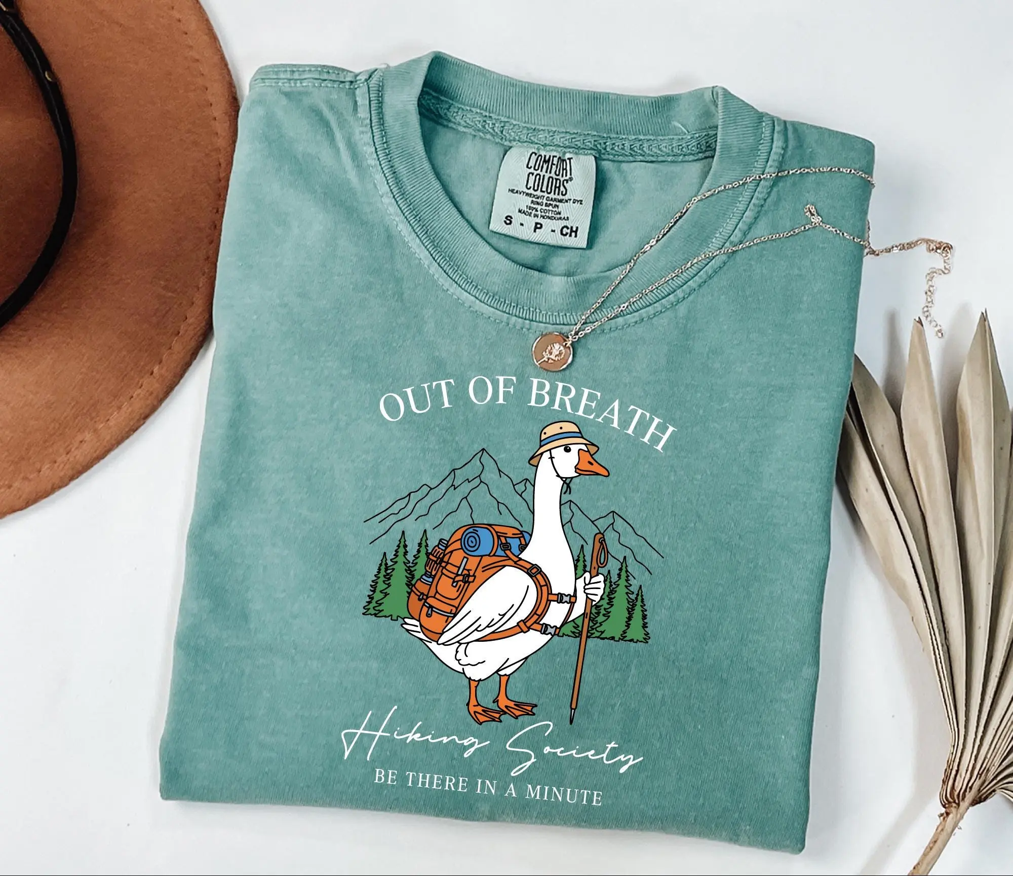 Comfort Colors Out Of Breath Hiking Society Shirt, Funny Hiking Shirt, Forest Camper Shirt, Gift Shirt For Camper, Climber Mountain Shirt
