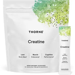 THORNE Creatine - Micronized Creatine Monohydrate Powder - Support for Muscles & Cognitive Function* - for Women & Men - Unflavored - NSF Certified for Sport - 5 g per Serving - 30 Servings