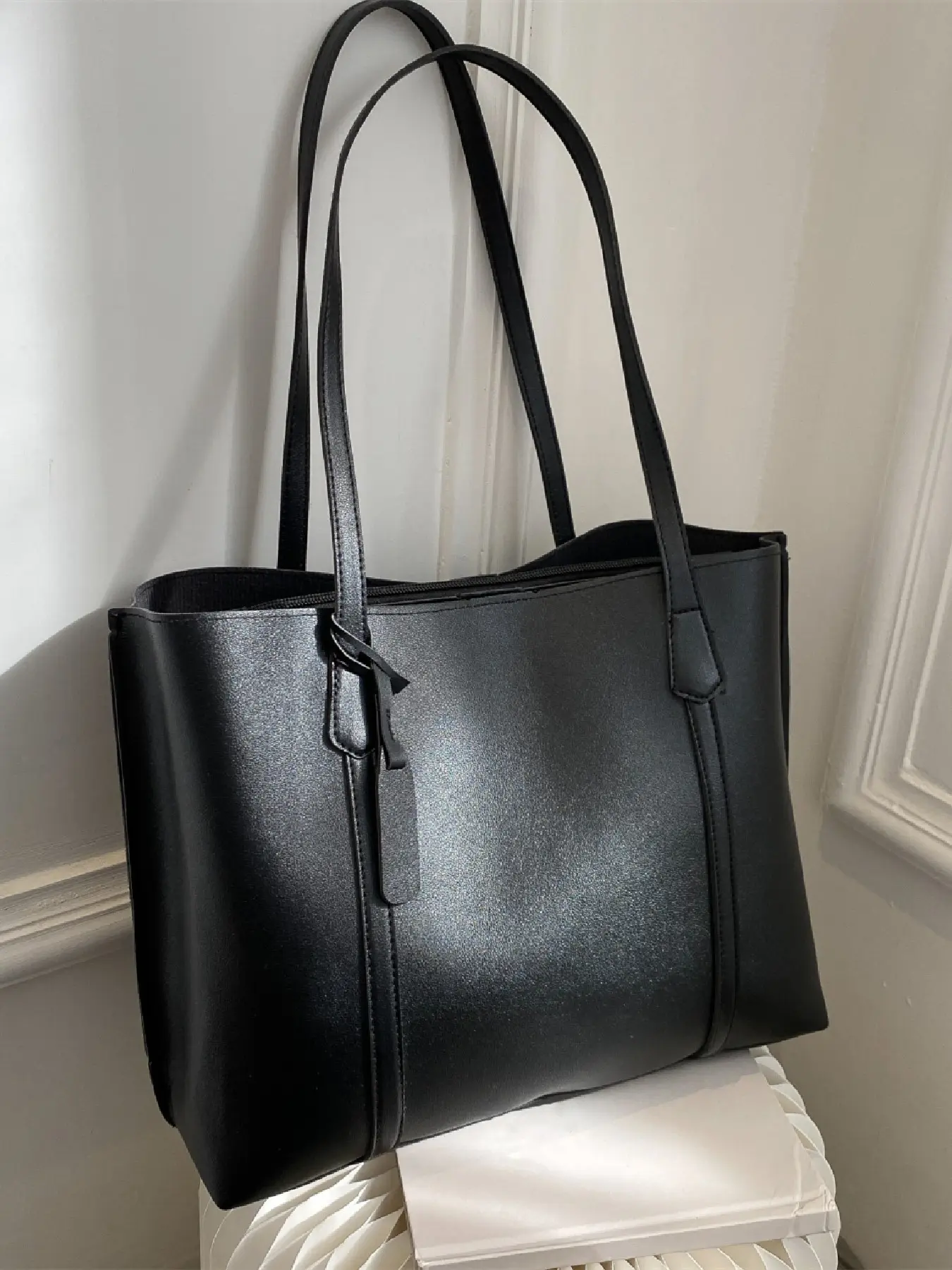 Elegant Large Capacity Women's Tote Bag, Versatile Shoulder Bag for Business, Commute, Shopping, Travel, Parties, Dates, Dinners, Daily Use, Casual Tote Bag, PU Tote