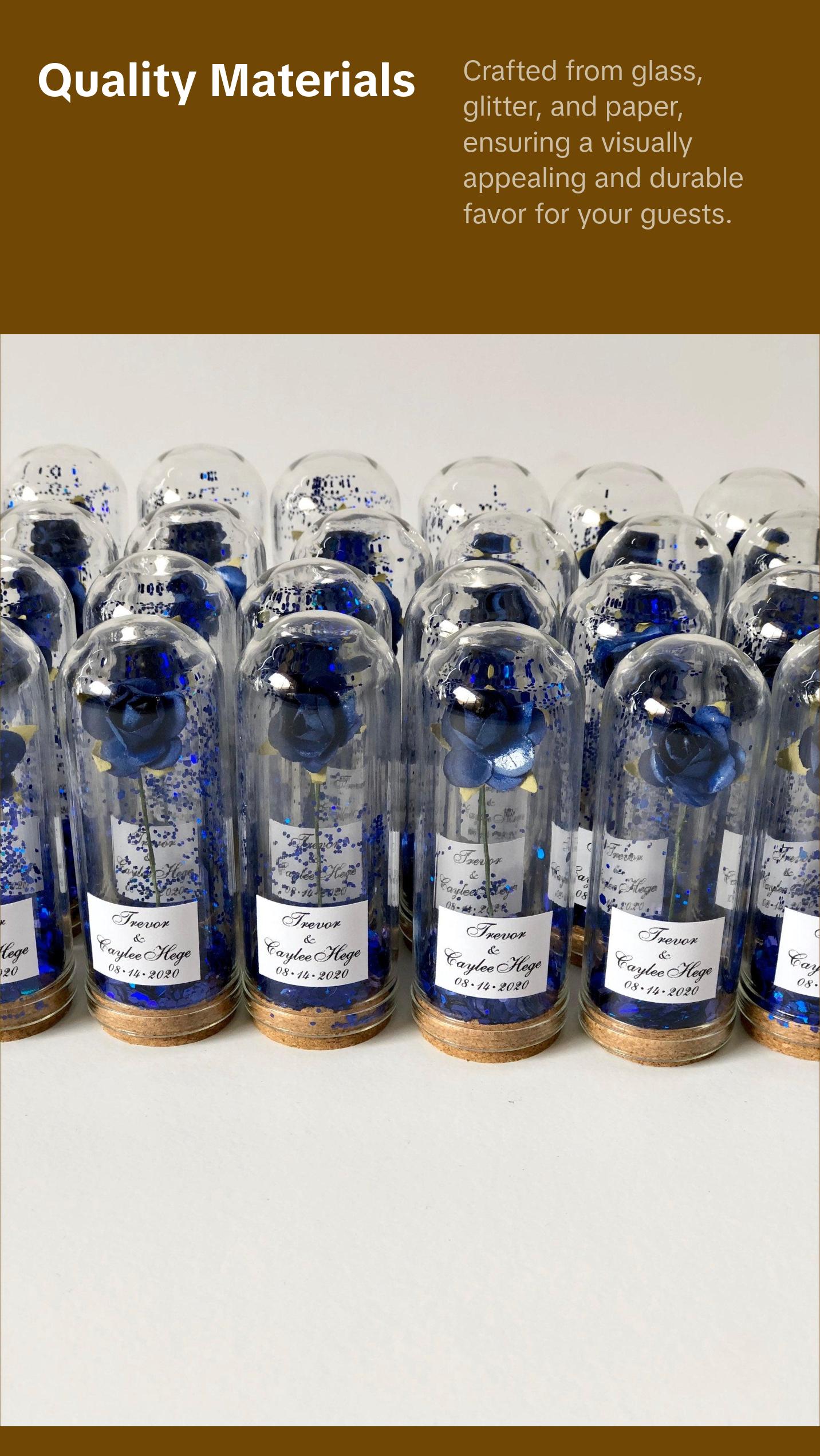 10 pcs Bulk Rose Dome Favors for Guests, Wedding Favors Gifts, Personalized Party Gifts, Beauty and the Beast Custom Favors, Bachelorette Favors