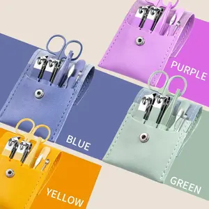 Professional Manicure Set With Storage Case, 7 Counts/set Portable Nail Clipper Set, Multifunctional Nail Care Tool For Home & Travel