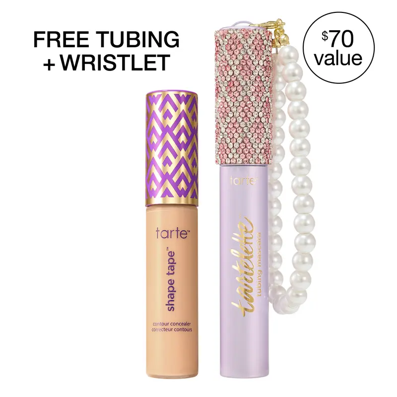 tarte SPOTTED icons best-sellers set - shape tape full coverage concealer + free tubing mascara