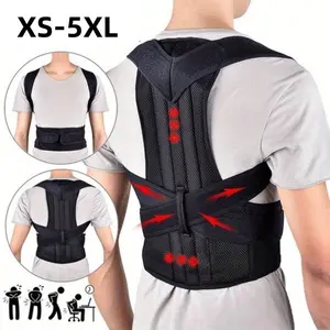 Adjustable Posture Corrector, Hunchback Aligner for Men Women, Breathable Back Support Brace for Spine Alignment, Upper Back Straightener for Neck Shoulder Back Pain Relief, Fits All Body Types