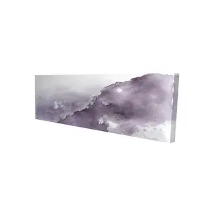 360 Stand Abstract Purple-Lavender Nebula Print Wall Art - 20x60in Minimalist Cosmic Blend Artwork, Bedroom Decoration, Ideal Home Gift (Model 2080-2060-AB71)