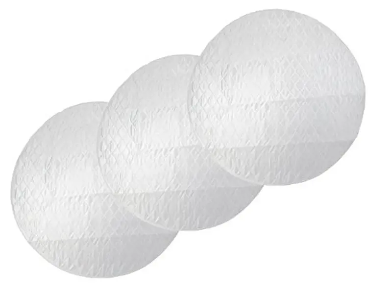 Midlee Quilted Round Dog Whelping Pad (49" Diameter Circle) - Set of 3, 2-Layer Absorbent Core, Waterproof Bottom, Washable, Puppy Potty Training, Absorbent Pad, Mess Minimized, Pack Of 3